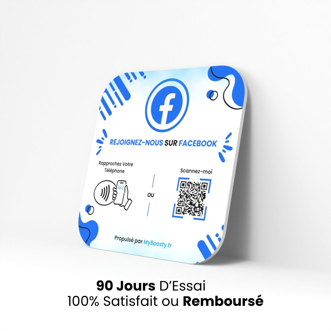 Plaque Abonnement Facebook