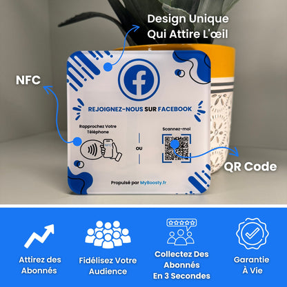 Plaque Abonnement Facebook